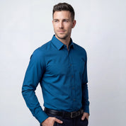 Wrinkle-Free Fitted Cut Shirt