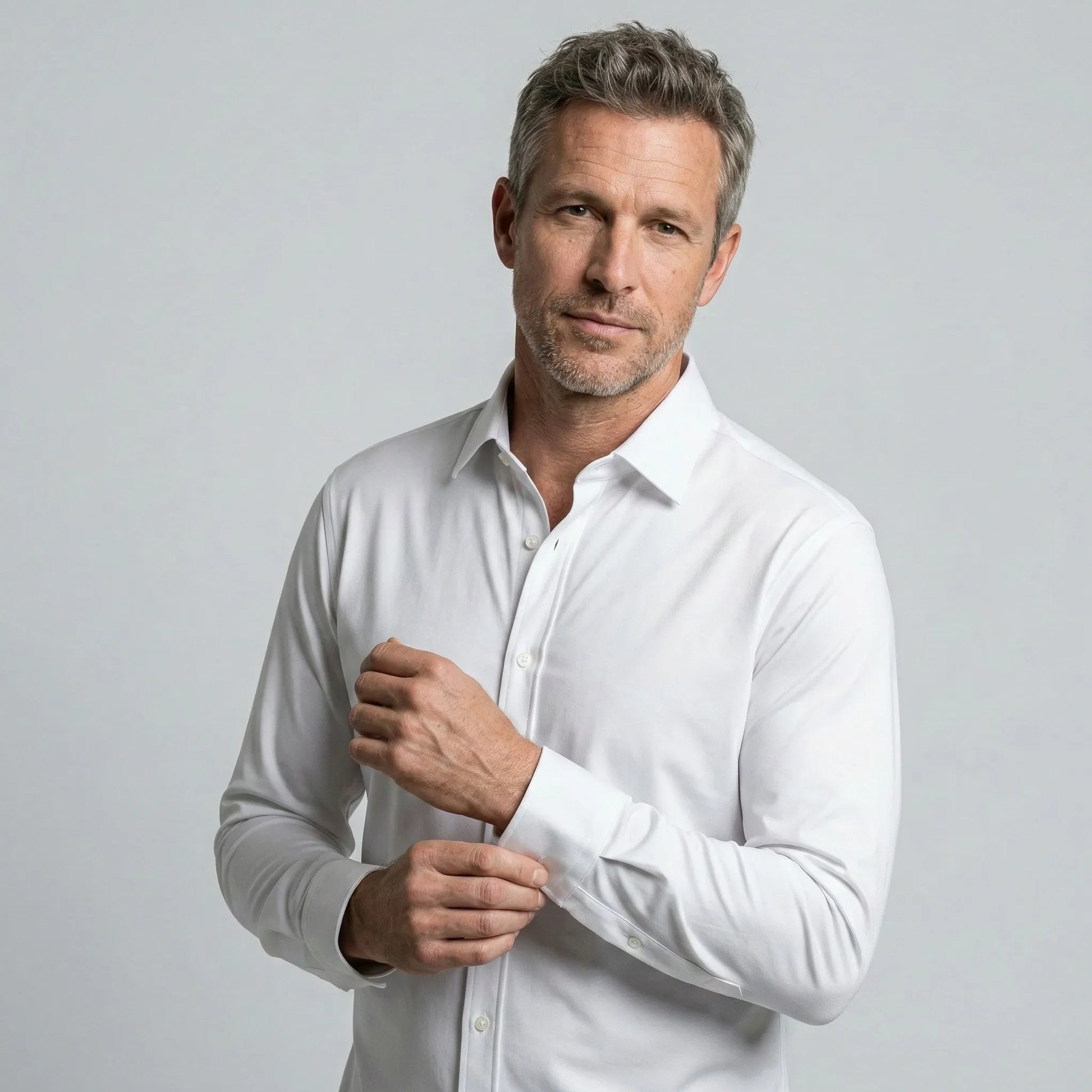 Wrinkle-Free Fitted Cut Shirt