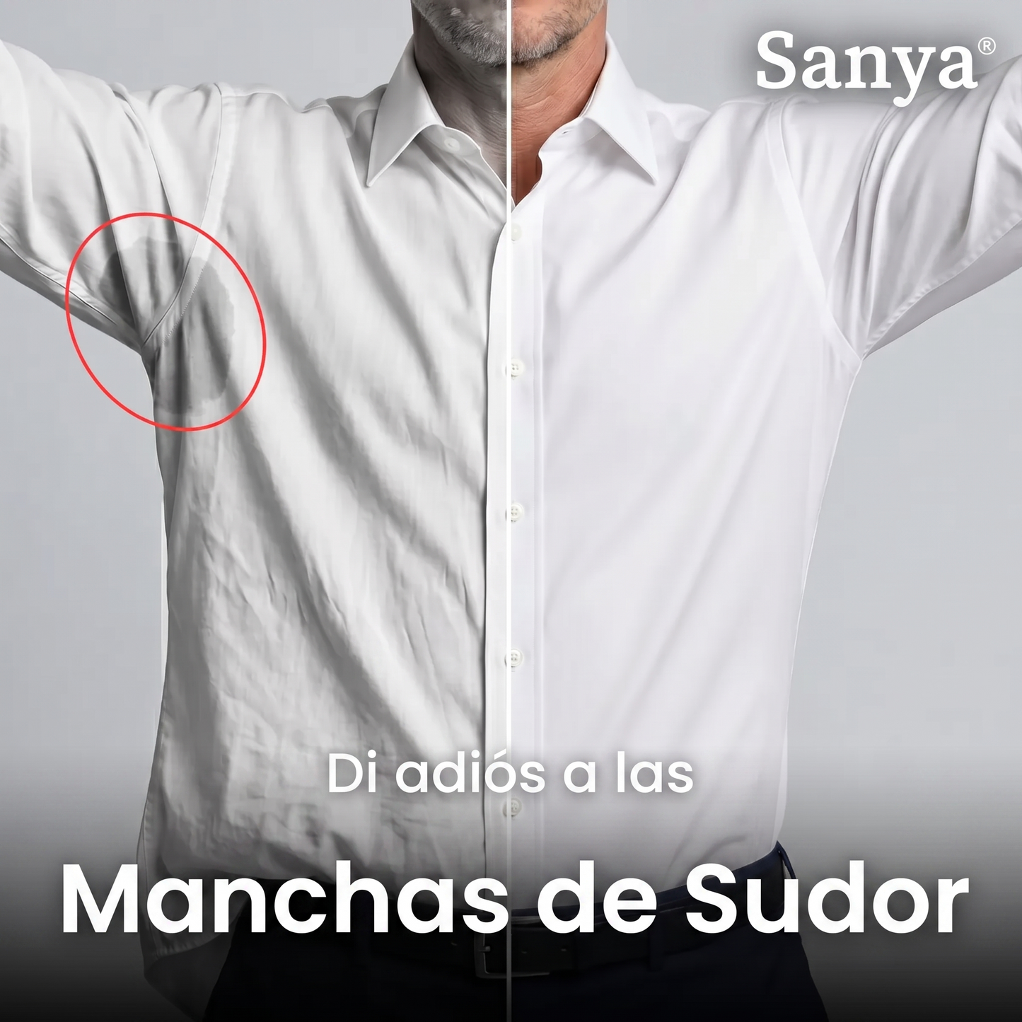Camisa que no se arruga, de corte entallado