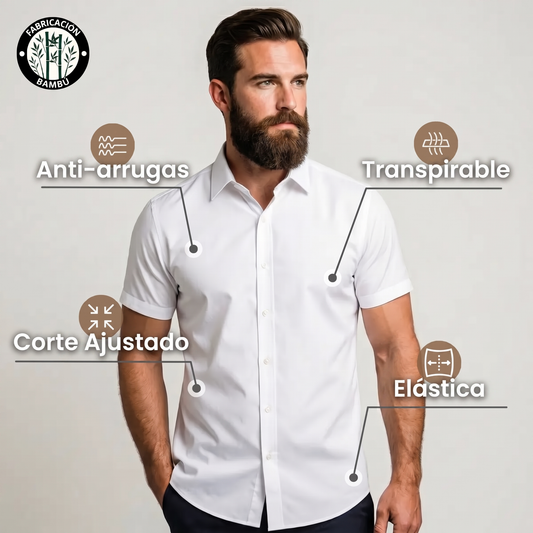Camisa ajustada de manga corta