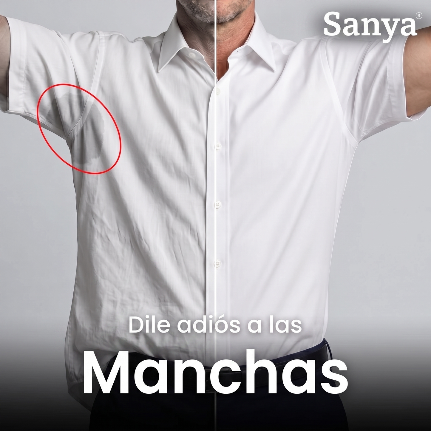 Camisa Ajustada de Manga Corta